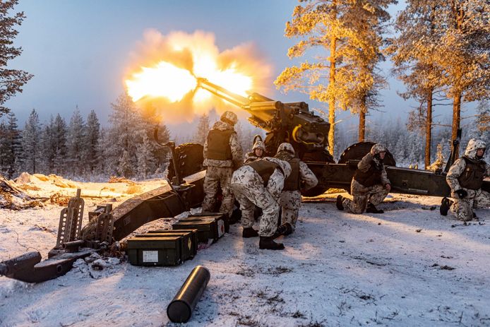 Trainingsbeelden van het Finse leger.