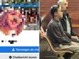 Matthias S. (op de foto in gevangenisplunje, de man naast hem is een tolk, red.) deed zich op Facebook voor als een cheerleader.