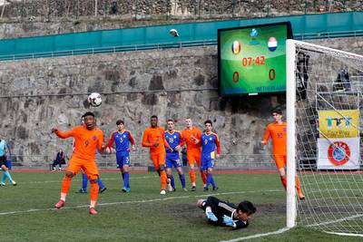 NEC'er Groenewoud maakt enige goal bij magere zege Jong Oranje tegen Andorra