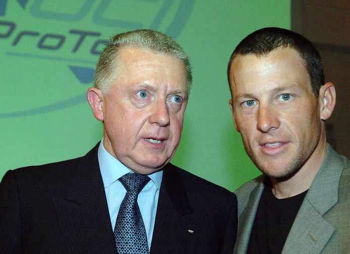 Hein Verbruggen en Lance Armstrong in 2005.