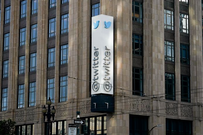 Het hoofdkantoor van Twitter in San Francisco.