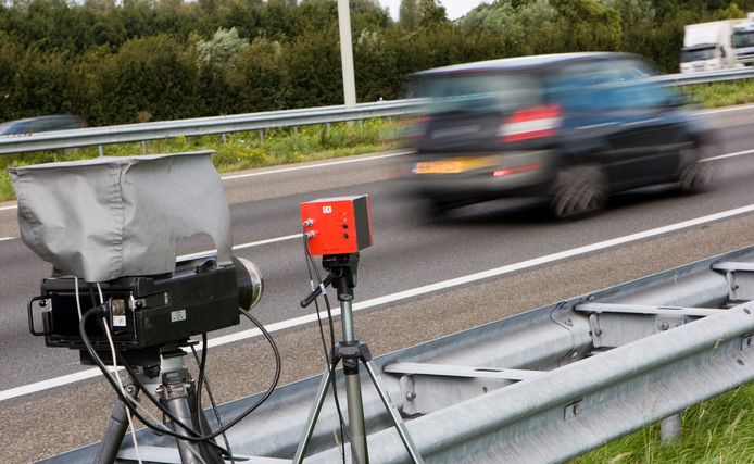 Snelheidscontrole op de A4 bij Leidschendam