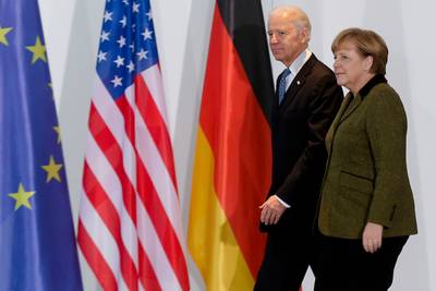 Biden ontvangt Merkel in Witte Huis op 15 juli
