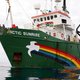 Greenpeace-schip Arctic Sunrise weer onderweg naar Amsterdam