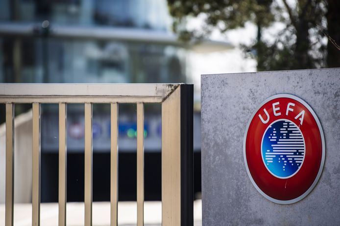 Het logo van de UEFA.