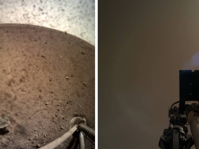 Marslander InSight stuurt nieuwe foto’s door van de rode planeet