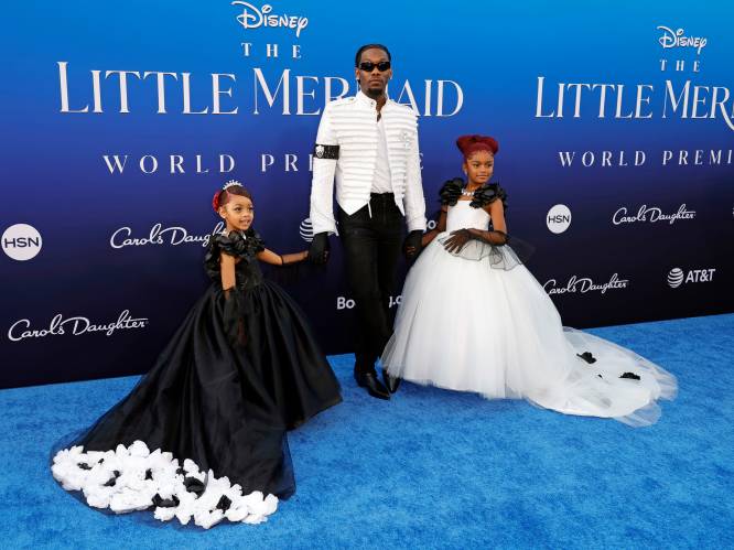 KIJK. Dochter Cardi B gaat met vader Offset en halfzusje naar wereldpremière ‘The Little Mermaid’