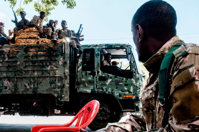 Leden van de Amhara Special Forces.