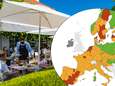 Flandre et Wallonie en orange sur la carte européenne corona