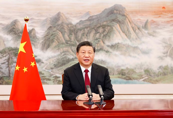 De Chinese president Xi waarschuwde in zijn toespraak voor de gevaren van protectionisme, unilateralisme en machtspolitiek.