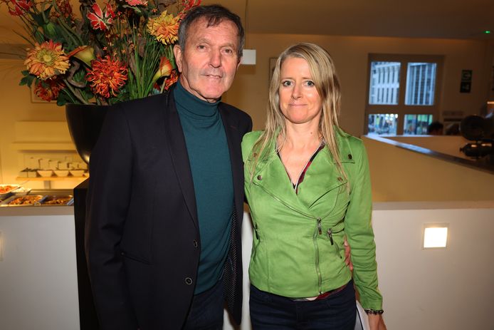 Roger De Vlaeminck y su socia Peggy.