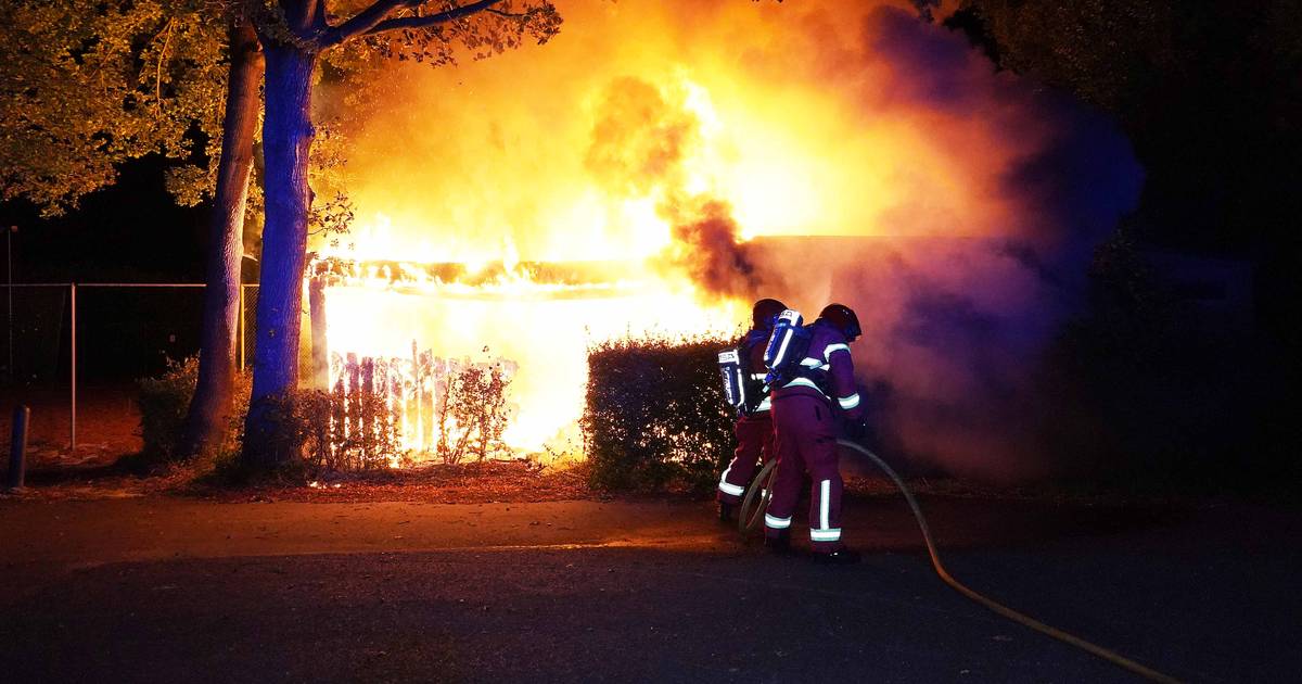 Gebouw in as gelegd op terrein Break Out Grunopark aan Hoofdweg in Harkstede