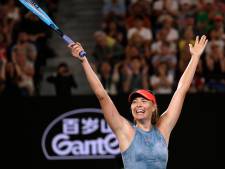 Sharapova sort Wozniacki, tenante du titre à l'Open d'Australie