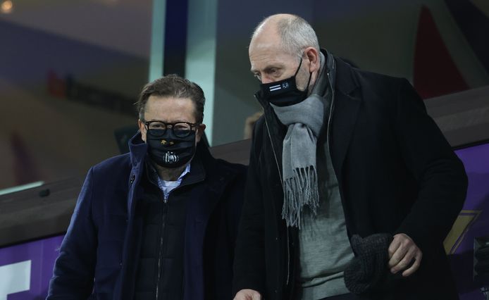 Marc Coucke en Anderlecht-CEO Jos Donvil.