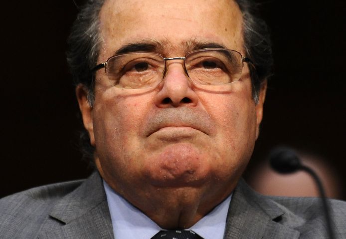 Voormalig opperrechter Antonin Scalia van het Amerikaanse Hooggerechtshof.