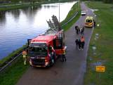 Hulpdiensten redden drenkeling in Oosterhout (B)