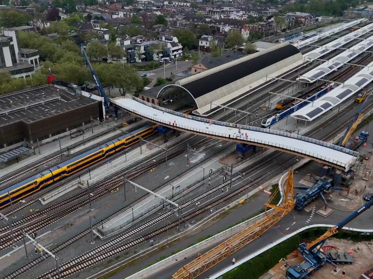 Werkzaamheden aan passerelle grotendeels afgerond, treinverkeer rond Zwolle hervat