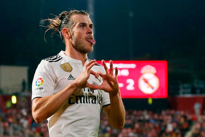 Gareth Bale juicht.
