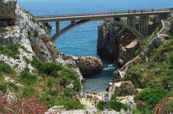 De Ponte Ciolo in Gagliano del Capo, in het uiterste zuiden van Italië.