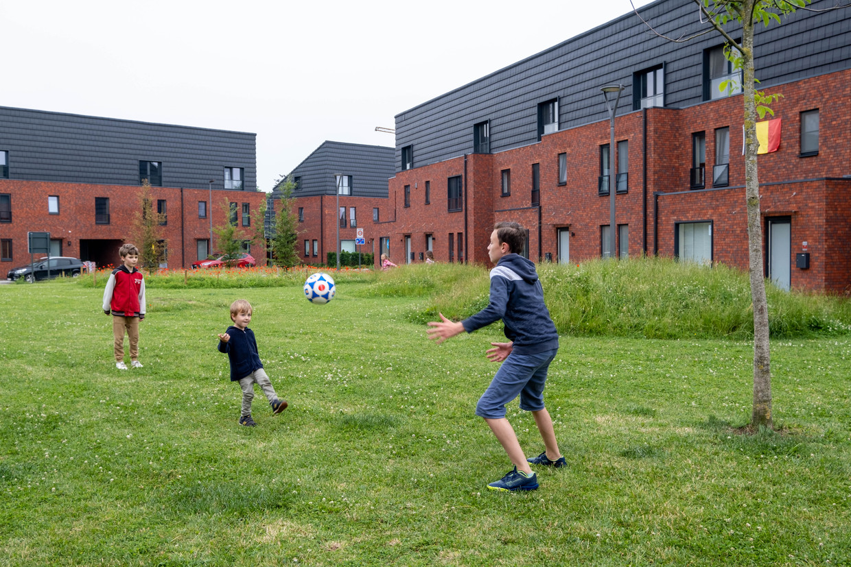 Op de site van voormalige papierfabriek Denaeyer in Willebroek werd wel ernstige PFOS-vervuiling vastgesteld. Kinderen mogen er intussen niet meer op onverhard terrein spelen. Beeld David Legreve