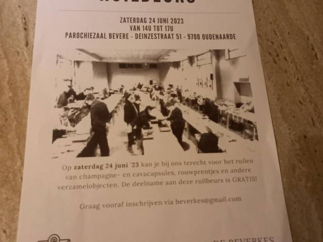Ruilbeurs in Bevere op 24 juni