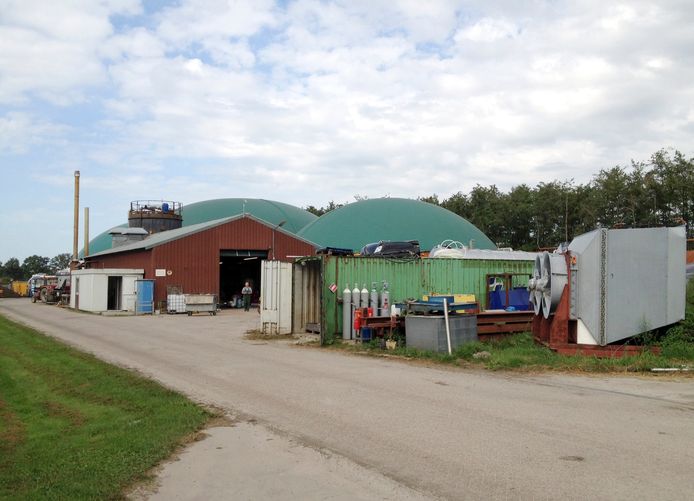 Biogas Nistelrode aan de Loosbroekseweg.