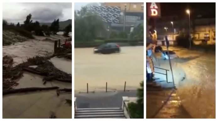 Deze beelden tonen de gevolgen van het zware noodweer op het Italiaanse eiland Sicilië aan.