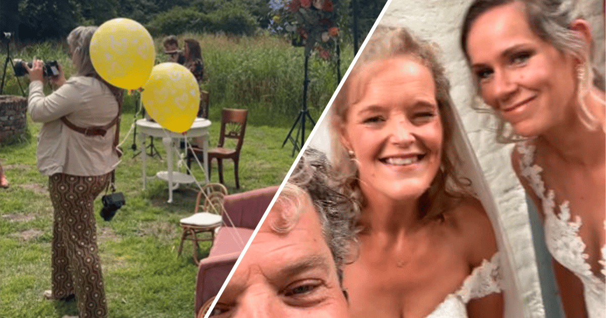 look.  What bad luck: Caroline and Marijki’s wedding rings fly away before they say yes to the balloon |  The best on the web