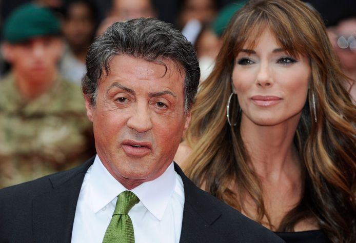 Sylvester Stallone en z'n intussen ex-echtgenote Jennifer Flavin.
