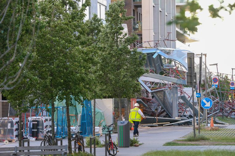 De ravaga aan de Jos Smolderenstraat in Antwerpen. Beeld BELGA