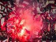 Supporters van FC Twente vorige week bij Fortuna Sittard.