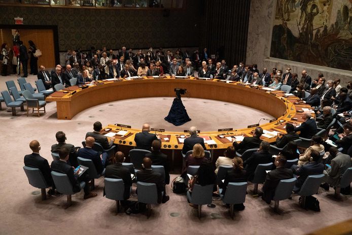 Réunion du Conseil de sécurité de l'ONU.