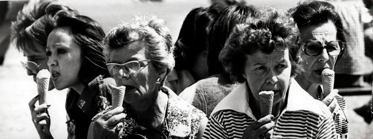 Aanhoudende warmte zomer 1976 in Nederland, 6 juli.  Beeld Hollandse Hoogte / Spaarnestad Photo