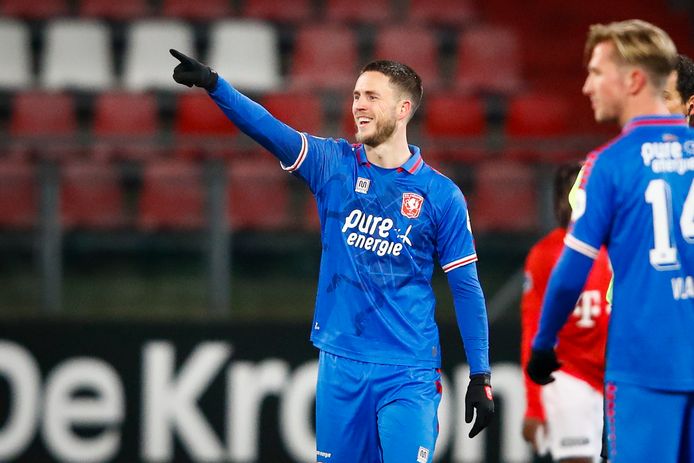 De topscorer van de eerste seizoenshelft van FC Twente: Ricky van Wolfswinkel.