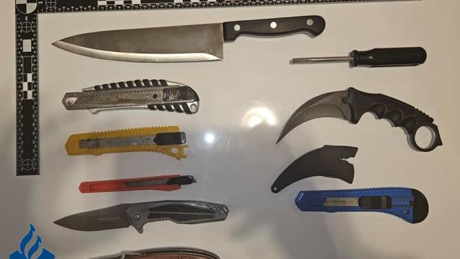 Politie neemt acht messen in beslag bij grootschalige fouilleeractie in Enschede