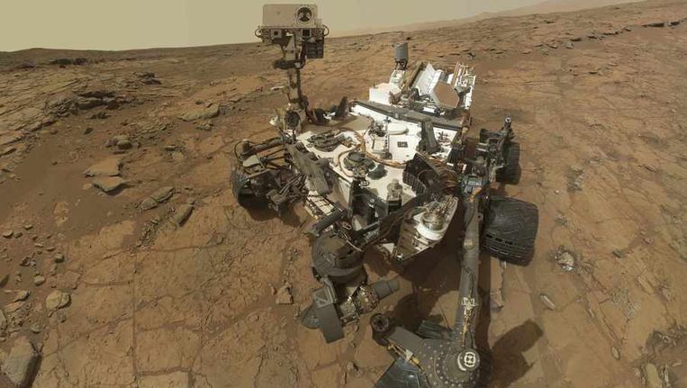 Zelfportret van Marsverkenner Curiosity. Beeld reuters