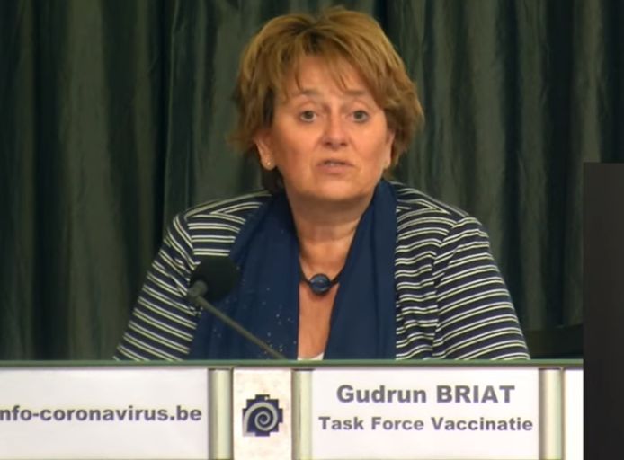 Gudrun Briat van de taskforce Vaccinatie.