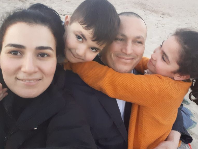 Driss Mrabet en zijn gezin. Beeld rv
