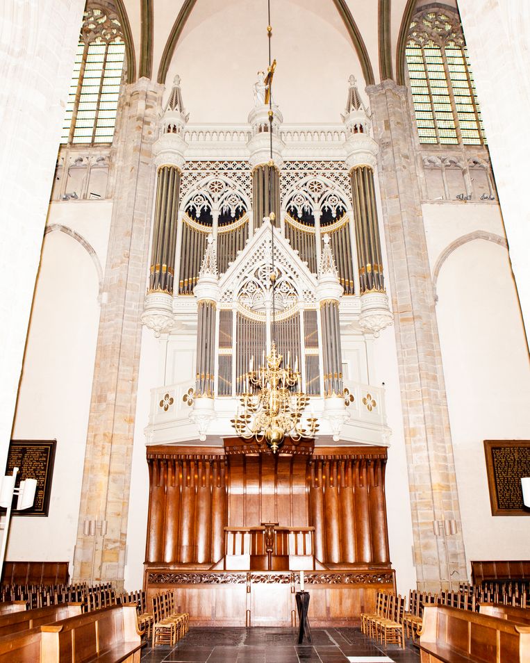 Het Bätz-orgel in de Domkerk in Utrecht.  Beeld Hilde Harshagen