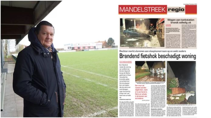 Dimitri Geerolf werd in oktober 2014 het slachtoffer van brandstichting aan zijn woning.