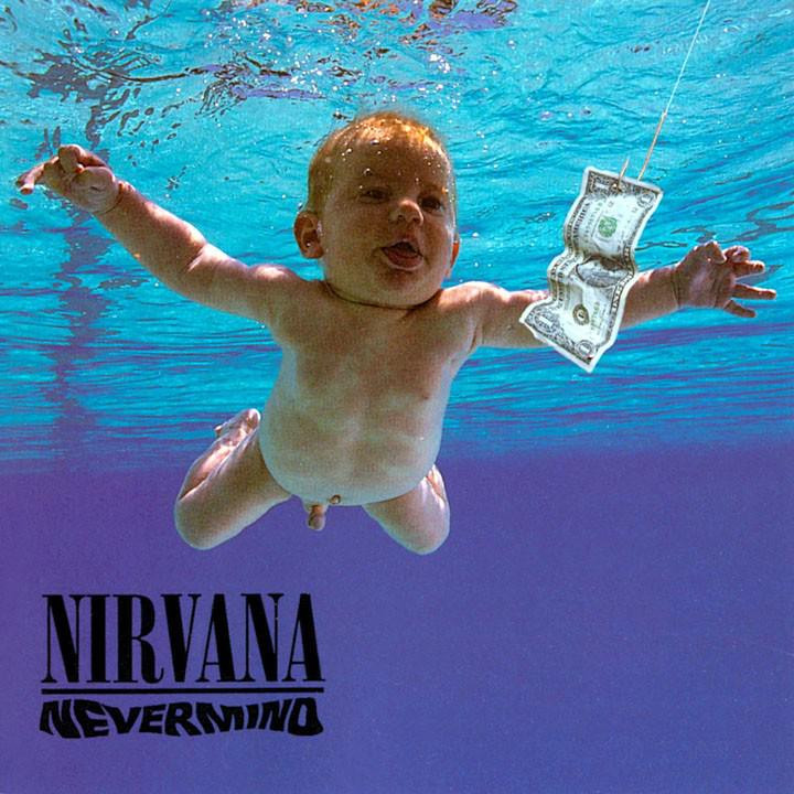 De beroemde cover van Nevermind van Nirvana.