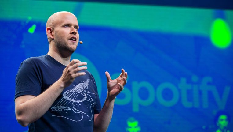 Daniel Ek, CEO en oprichter van Spotify. Beeld afp