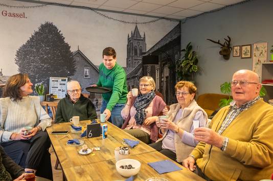 De dorpshuiskamer Visit in Gassel, een plan van Visio om leerlingen werkervaring op te laten doen.