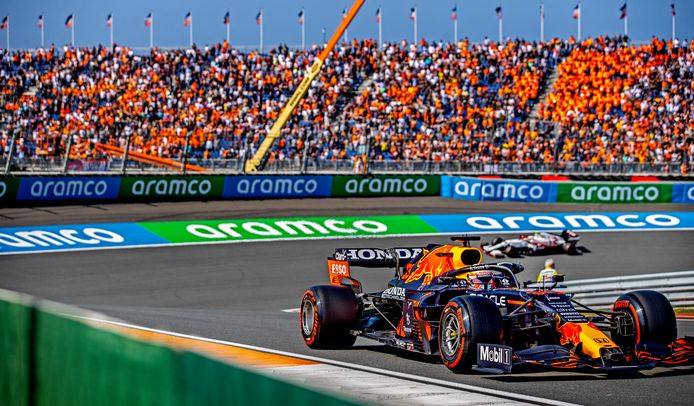Max Verstappen in Zandvoort.