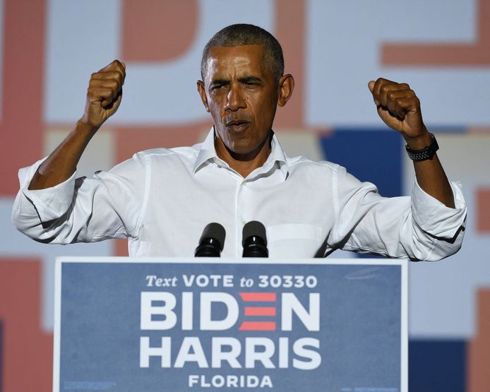 Obama voerde ook campagne voor Joe Biden.