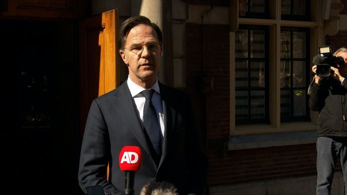 Demissionair premier Mark Rutte.