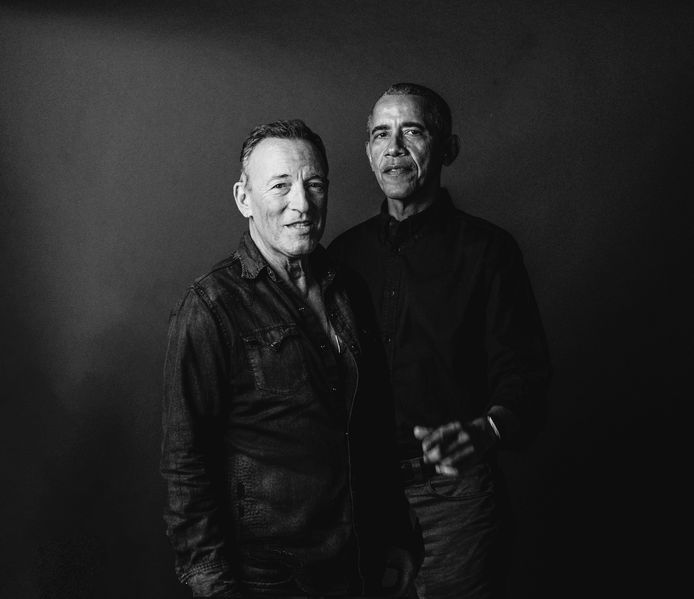 Bruce Springsteen en Barack Obama.
