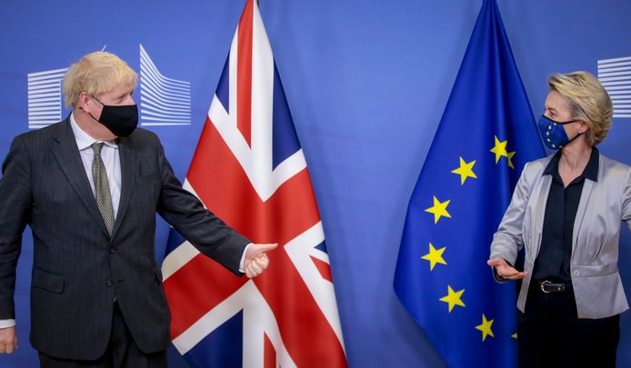 Brits premier Boris Johnson en Europees Commissievoorzitter Ursula von der Leyen probeerden eerder deze week in Brussel een oplossing te vinden, maar dat lukte evenmin.
