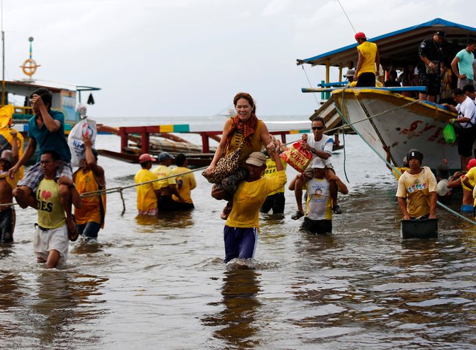 Archiefbeeld van een eerder ongeval met een veerboot in Filipijnse wateren.