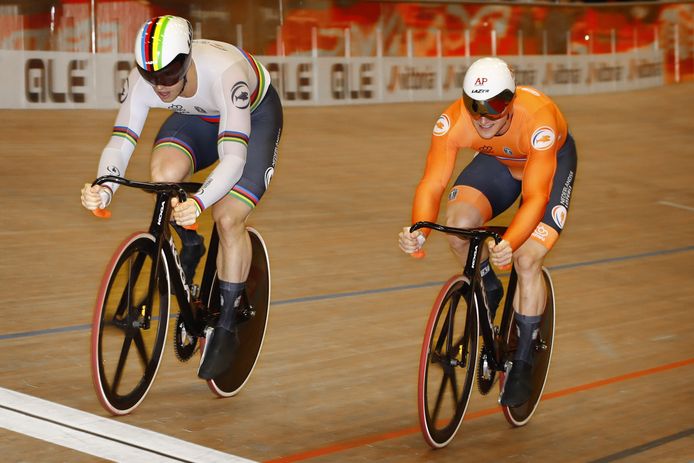 Harrie Lavreysen en Jeffrey Hoogland.